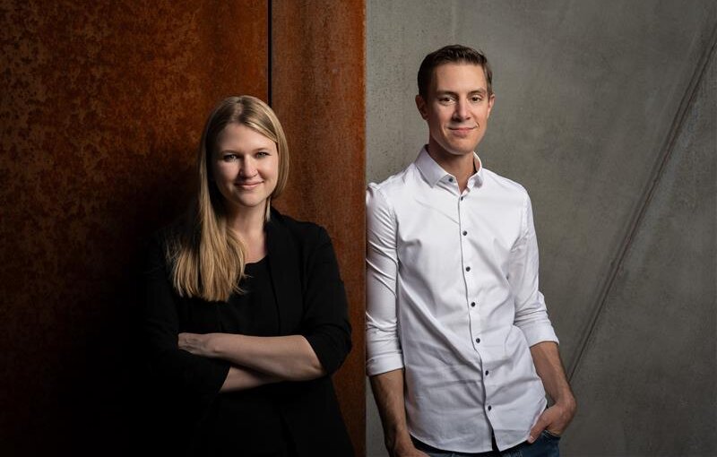 Gründungsteam von Prewave: Lisa Smith und Harald Nitschinger.